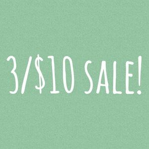 3/$10 sale!